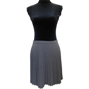 J.Crew Factory Charcoal Gray Accordion Pleated Mini Skirt. Size 4.